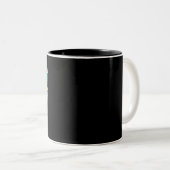 Tasse 2 Couleurs Camion de recyclage (Devant droit)