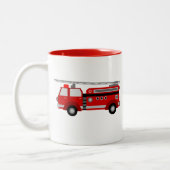 Tasse 2 Couleurs Camion d'incendie (Gauche)