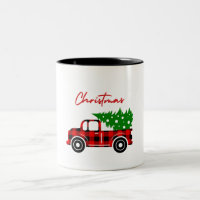 Camion Noël, maquettes Rouge Noir Vert