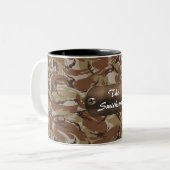 Tasse 2 Couleurs camo armée brun et vert personnalisé (Devant gauche)
