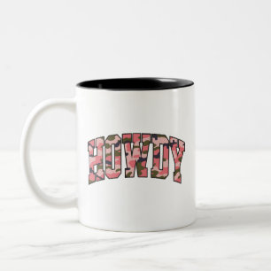 Tasse 2 Couleurs Camo Howdy Rose Camouflage Pré Noël