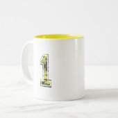 Tasse 2 Couleurs Camo vert et jaune de #1 (Devant gauche)