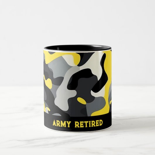 Tasse 2 Couleurs Camouflage gris-jaune (Centre)