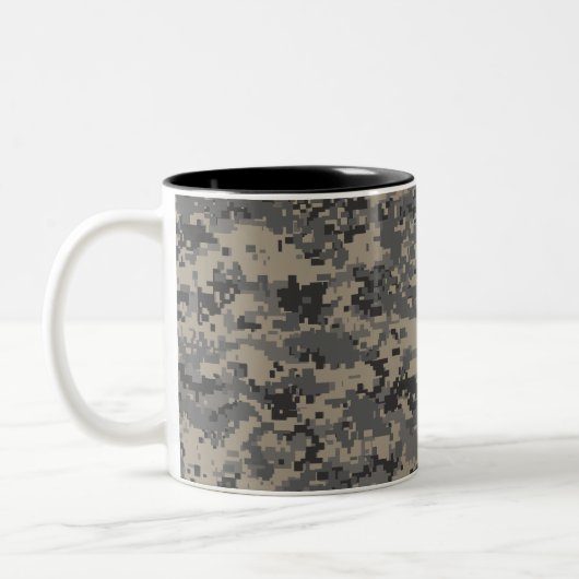 Tasse 2 Couleurs Camouflage numérique armée pixel photo imprimé (Gauche)