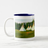 Tasse 2 Couleurs CAMP de TIPI d'ÉTÉ par SHARON SHARPE (Gauche)