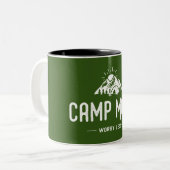 Tasse 2 Couleurs Camp Plus S'Inquiéter Moins (Devant gauche)