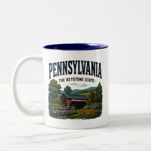 Tasse 2 Couleurs Campagne historique de Pennsylvanie