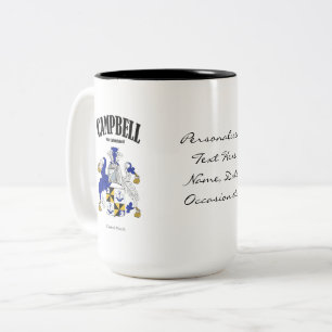 Tasse 2 Couleurs Campbell Family Crest, traduction et signification