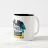 Tasse 2 Couleurs Camper de dessin (Devant droit)