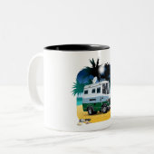 Tasse 2 Couleurs Camper de dessin (Devant gauche)