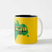 Tasse 2 Couleurs Camping Caravan australien (Devant droit)