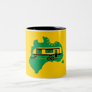 Tasse 2 Couleurs Camping Caravan australien