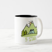 Tasse 2 Couleurs Camping cinq étoiles (Devant droit)