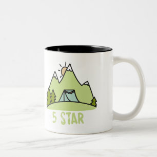 Tasse 2 Couleurs Camping cinq étoiles