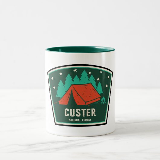 Tasse 2 Couleurs Camping forestier national Custer (Centre)