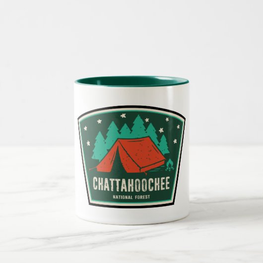 Tasse 2 Couleurs Camping forestier national de Chattahoochee (Centre)