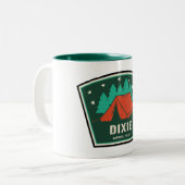 Tasse 2 Couleurs Camping forestier national Dixie (Devant gauche)