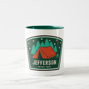 Tasse 2 Couleurs Camping forestier national Jefferson