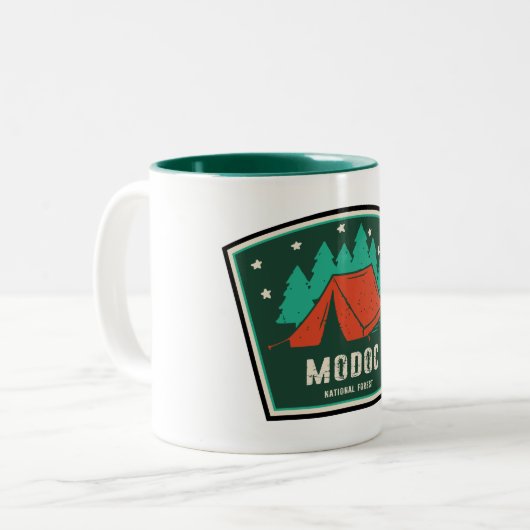 Tasse 2 Couleurs Camping forestier national Modoc (Devant gauche)
