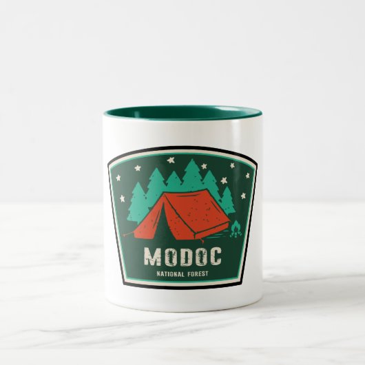 Tasse 2 Couleurs Camping forestier national Modoc (Centre)