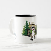 Tasse 2 Couleurs Campout américain de Rick | de garde forestière (Devant gauche)