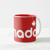 Tasse 2 Couleurs Canada (Devant droit)