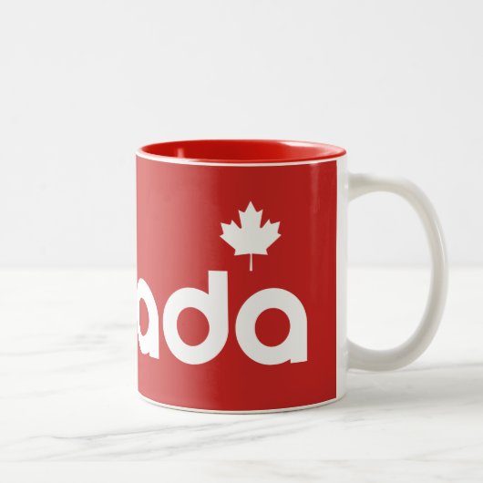 Tasse 2 Couleurs Canada (Droit)