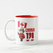 Tasse 2 Couleurs Canada 150 ans (Gauche)