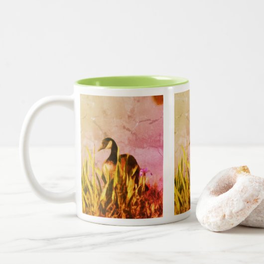 Tasse 2 Couleurs Canada Goose Irises 2 Nature Art (Avec donut)