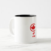 Tasse 2 Couleurs Canada Pas à vendre (Devant gauche)