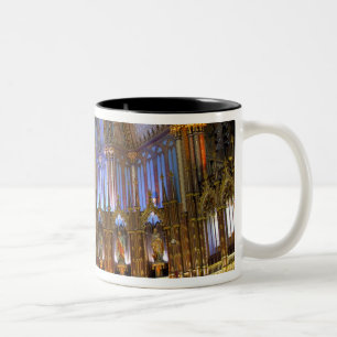 Tasse 2 Couleurs Canada, Québec, Montréal. Intérieur de Notre