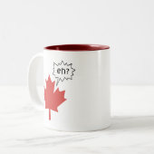 Tasse 2 Couleurs Canadien drôle (Devant gauche)