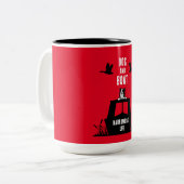 Tasse 2 Couleurs Canalbateau Narrowboat Vie (Devant gauche)