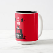 Tasse 2 Couleurs Canalbateau Narrowboat Vie (Devant droit)