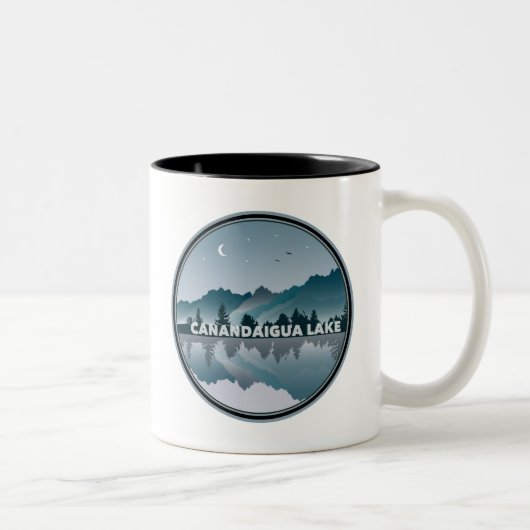 Tasse 2 Couleurs Canandaigua Lake New York Réflexion (Droit)