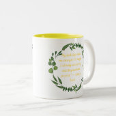 Tasse 2 Couleurs Canapé jaune parler Musique (Devant droit)