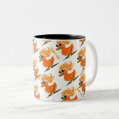 Tasse 2 Couleurs Canard à Perruque Orange Trump l'oeil (Devant droit)