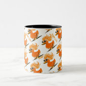 Tasse 2 Couleurs Canard à Perruque Orange Trump l'oeil (Centre)