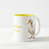 Tasse 2 Couleurs Canard adorable (Devant droit)