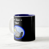 Tasse 2 Couleurs Canard + Castor = ornithorynque ! (Devant gauche)