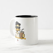 Tasse 2 Couleurs Canard – Continuez à cancaner (Devant gauche)