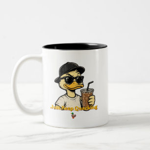 Tasse 2 Couleurs Canard – Continuez à cancaner