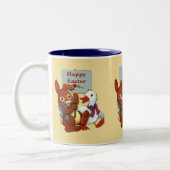 Tasse 2 Couleurs Canard et lapin Pâques (Gauche)