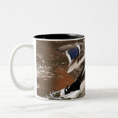 Tasse 2 Couleurs Canards colverts en vol (Gauche)