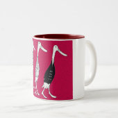 Tasse 2 Couleurs Canards habillés (Devant droit)