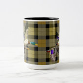 Tasse 2 Couleurs Canards Majards Sur Plaid (Centre)