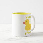 Tasse 2 Couleurs Canards zéro donnés (Devant droit)