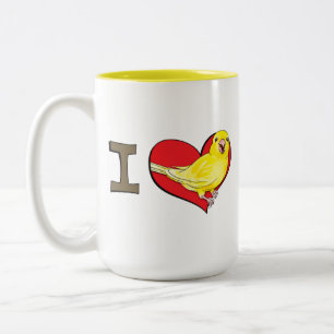 Tasse 2 Couleurs Canaris du coeur I