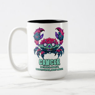 Tasse 2 Couleurs Cancer Crab Zombie