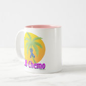 Tasse 2 Couleurs Cancer du colon (bleu) (Devant gauche)